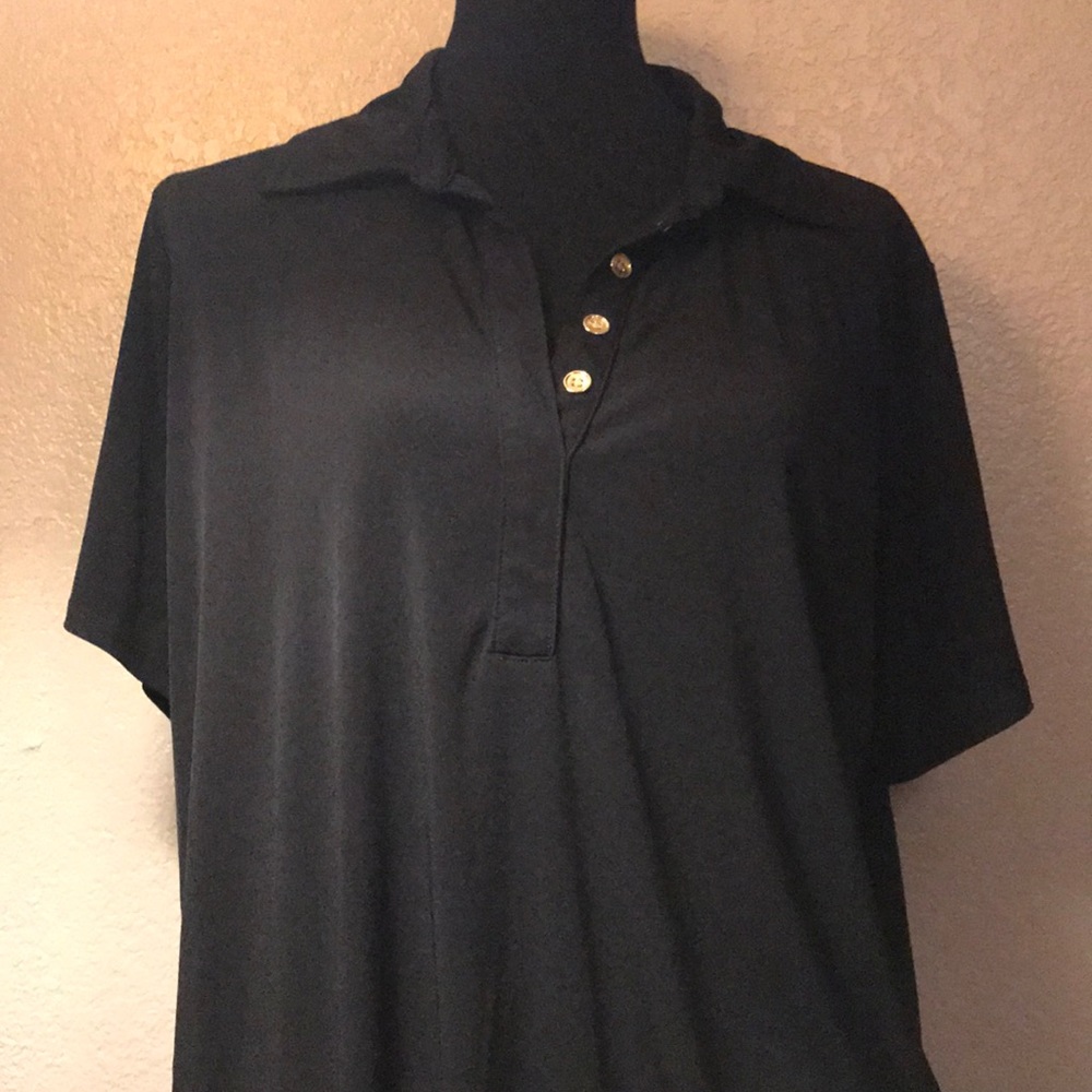 Black Blouse w/ Gold Buttons